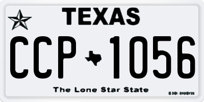 TX license plate CCP1056