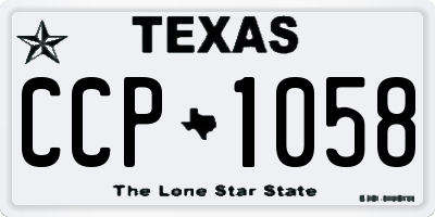 TX license plate CCP1058