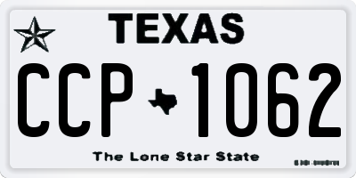 TX license plate CCP1062
