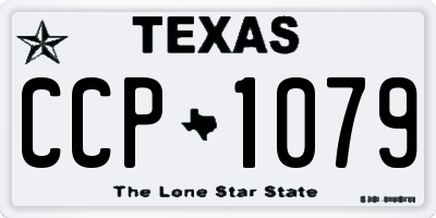 TX license plate CCP1079