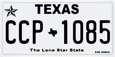 TX license plate CCP1085