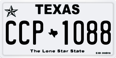 TX license plate CCP1088