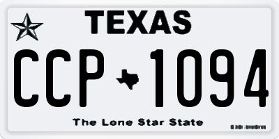 TX license plate CCP1094