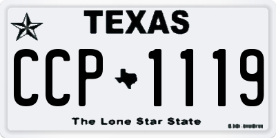 TX license plate CCP1119