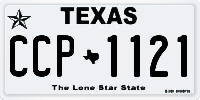 TX license plate CCP1121