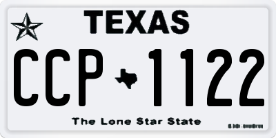 TX license plate CCP1122