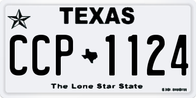 TX license plate CCP1124