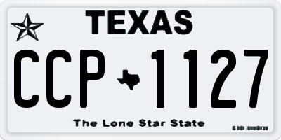 TX license plate CCP1127