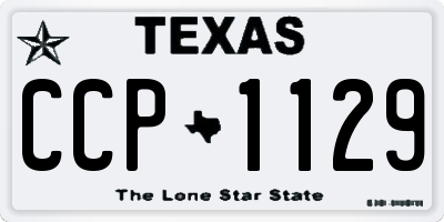 TX license plate CCP1129