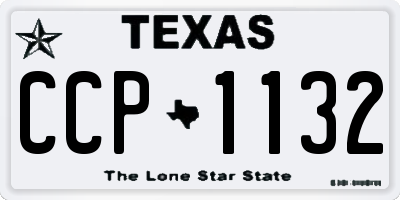 TX license plate CCP1132