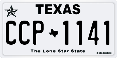 TX license plate CCP1141