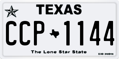 TX license plate CCP1144
