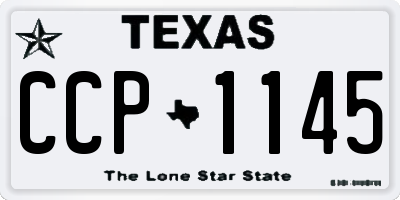 TX license plate CCP1145