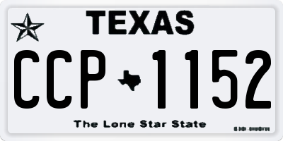 TX license plate CCP1152