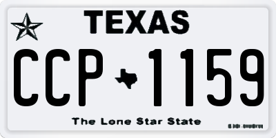 TX license plate CCP1159