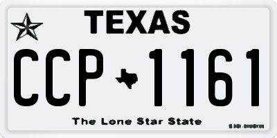 TX license plate CCP1161