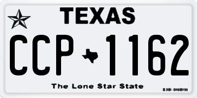 TX license plate CCP1162