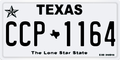 TX license plate CCP1164