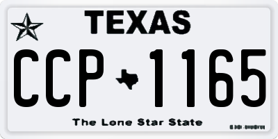 TX license plate CCP1165