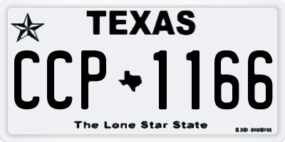 TX license plate CCP1166