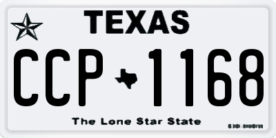 TX license plate CCP1168