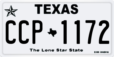 TX license plate CCP1172