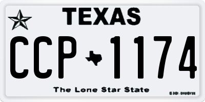 TX license plate CCP1174