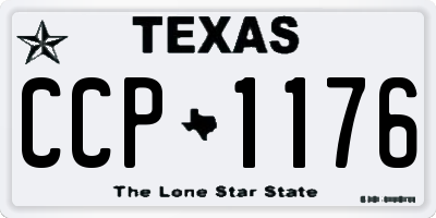TX license plate CCP1176