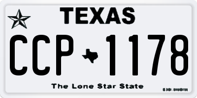 TX license plate CCP1178