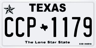 TX license plate CCP1179