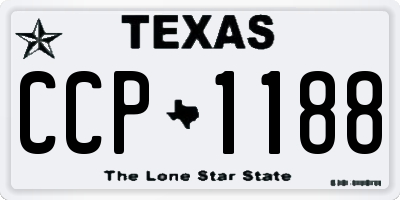 TX license plate CCP1188