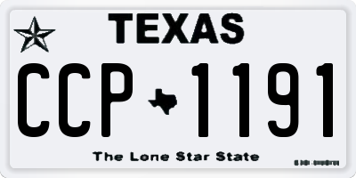 TX license plate CCP1191