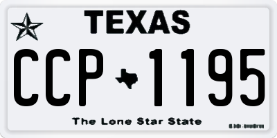 TX license plate CCP1195