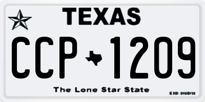 TX license plate CCP1209