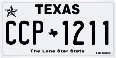 TX license plate CCP1211