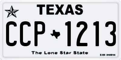 TX license plate CCP1213