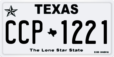 TX license plate CCP1221