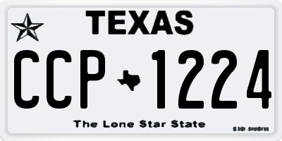 TX license plate CCP1224