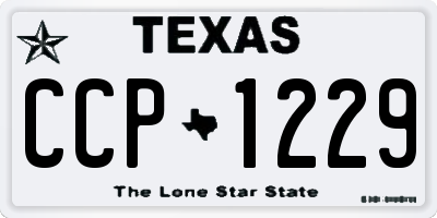 TX license plate CCP1229
