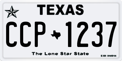 TX license plate CCP1237