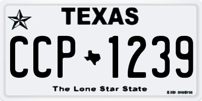 TX license plate CCP1239