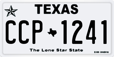 TX license plate CCP1241