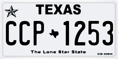 TX license plate CCP1253