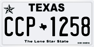 TX license plate CCP1258