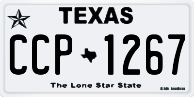 TX license plate CCP1267