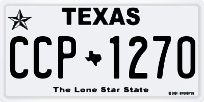 TX license plate CCP1270