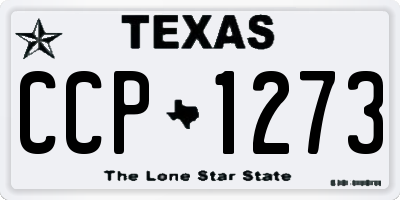 TX license plate CCP1273