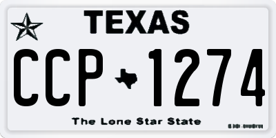 TX license plate CCP1274