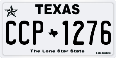 TX license plate CCP1276