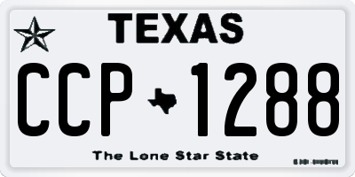 TX license plate CCP1288